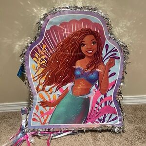 Disney Little Mermaid Party Piñata in Teal, Purple & Pink